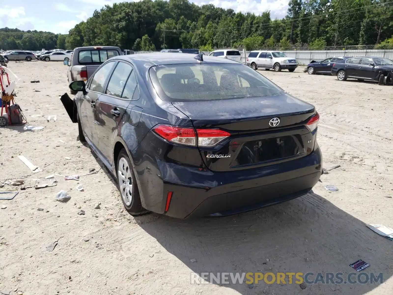 3 Photograph of a damaged car JTDEPMAE5MJ154044 TOYOTA COROLLA 2021