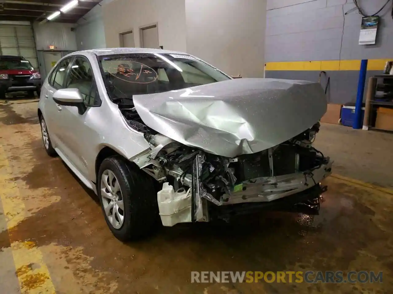 1 Photograph of a damaged car JTDEPMAE5MJ154223 TOYOTA COROLLA 2021