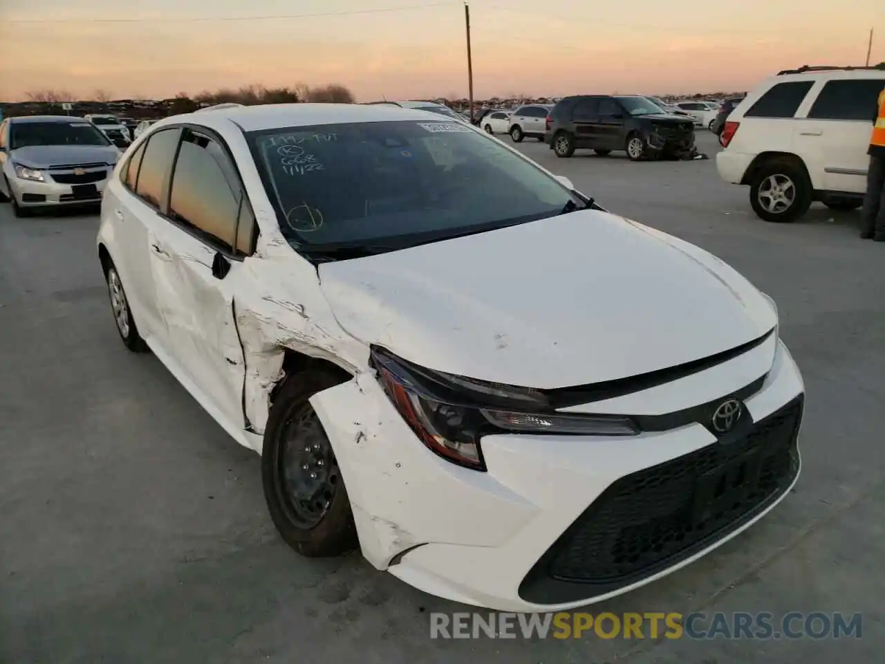 1 Photograph of a damaged car JTDEPMAE5MJ154495 TOYOTA COROLLA 2021