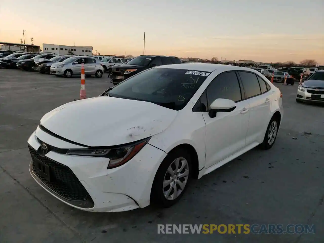 2 Photograph of a damaged car JTDEPMAE5MJ154495 TOYOTA COROLLA 2021