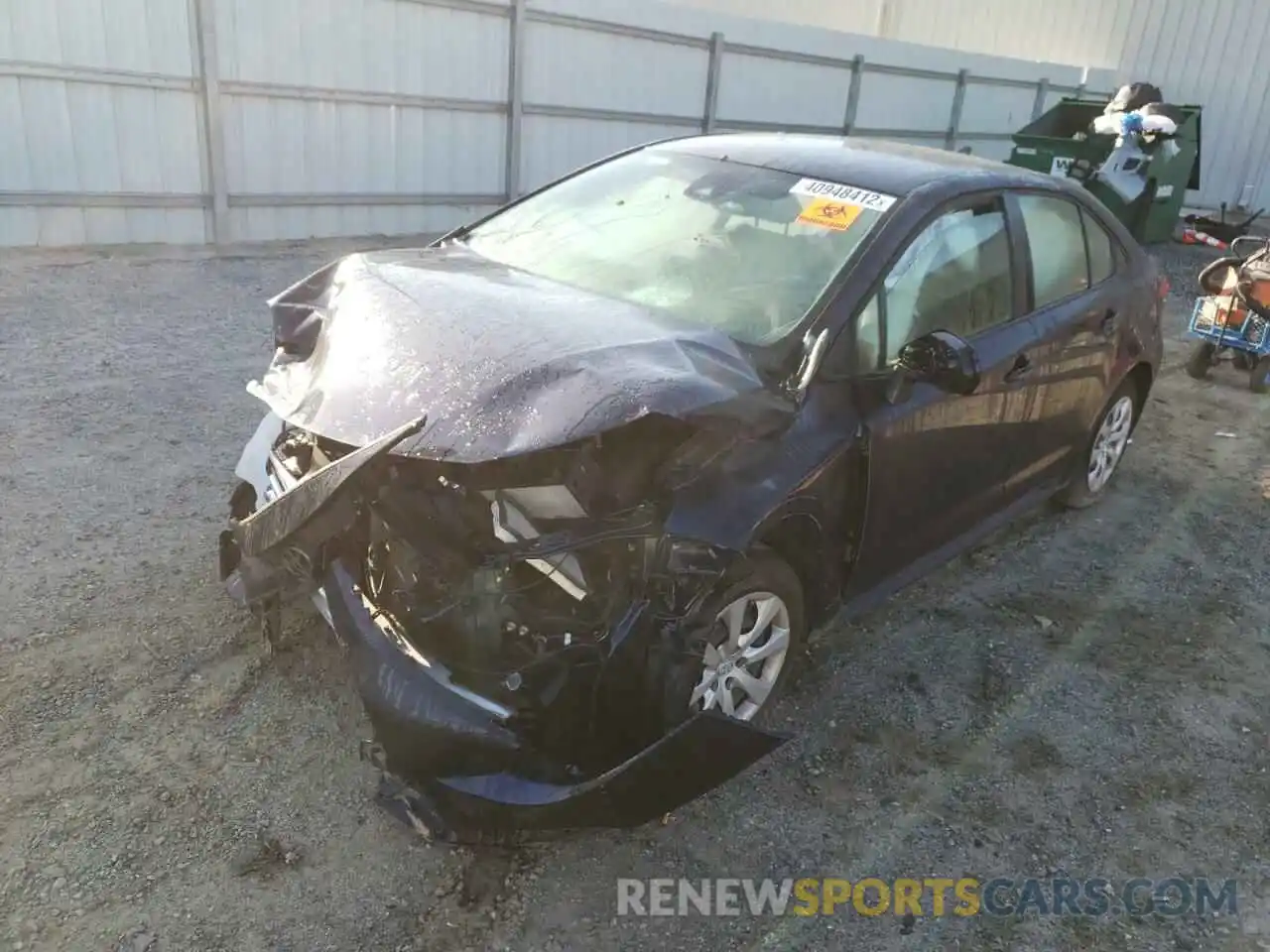 2 Photograph of a damaged car JTDEPMAE5MJ155176 TOYOTA COROLLA 2021