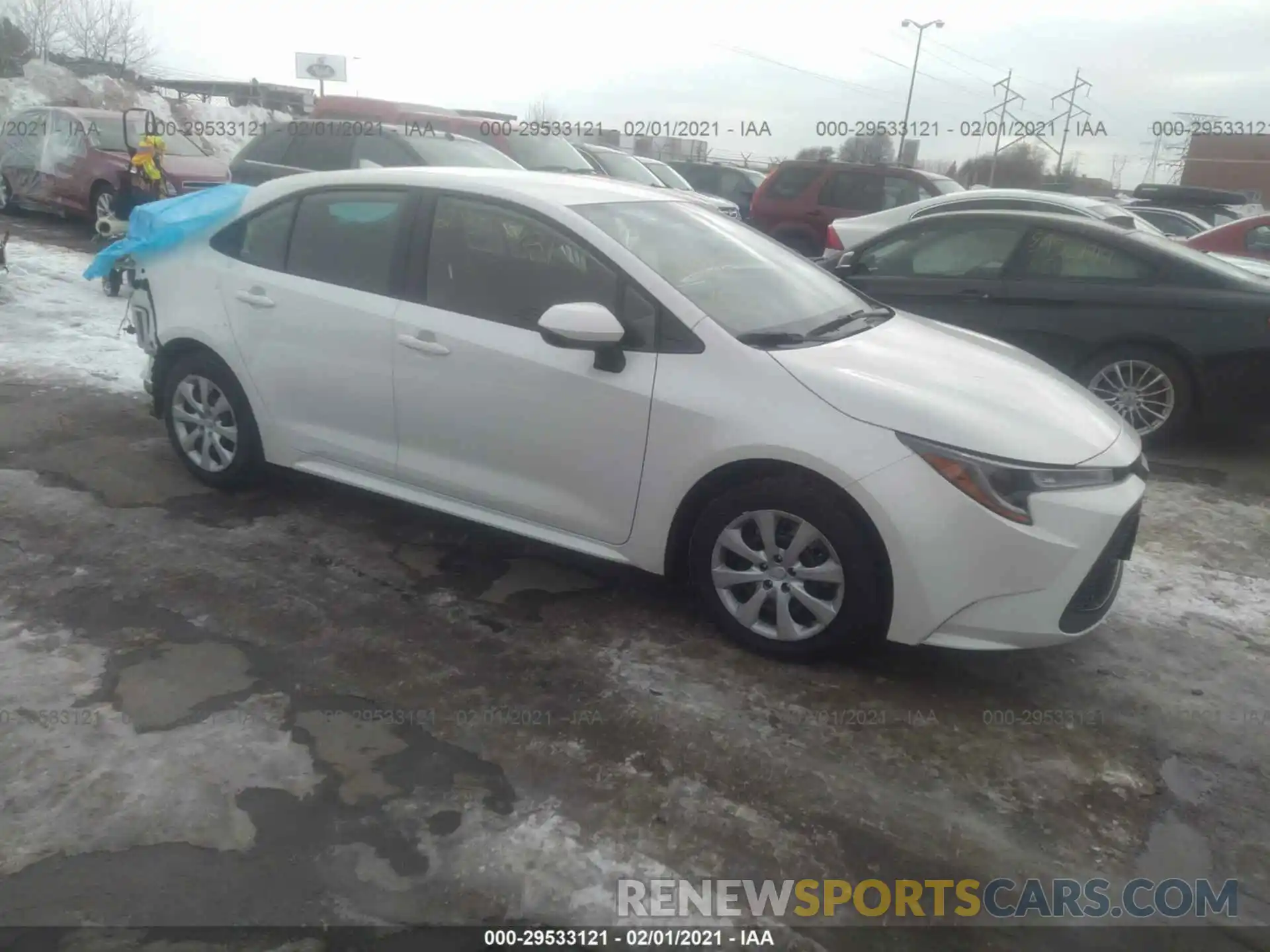 1 Photograph of a damaged car JTDEPMAE5MJ156473 TOYOTA COROLLA 2021