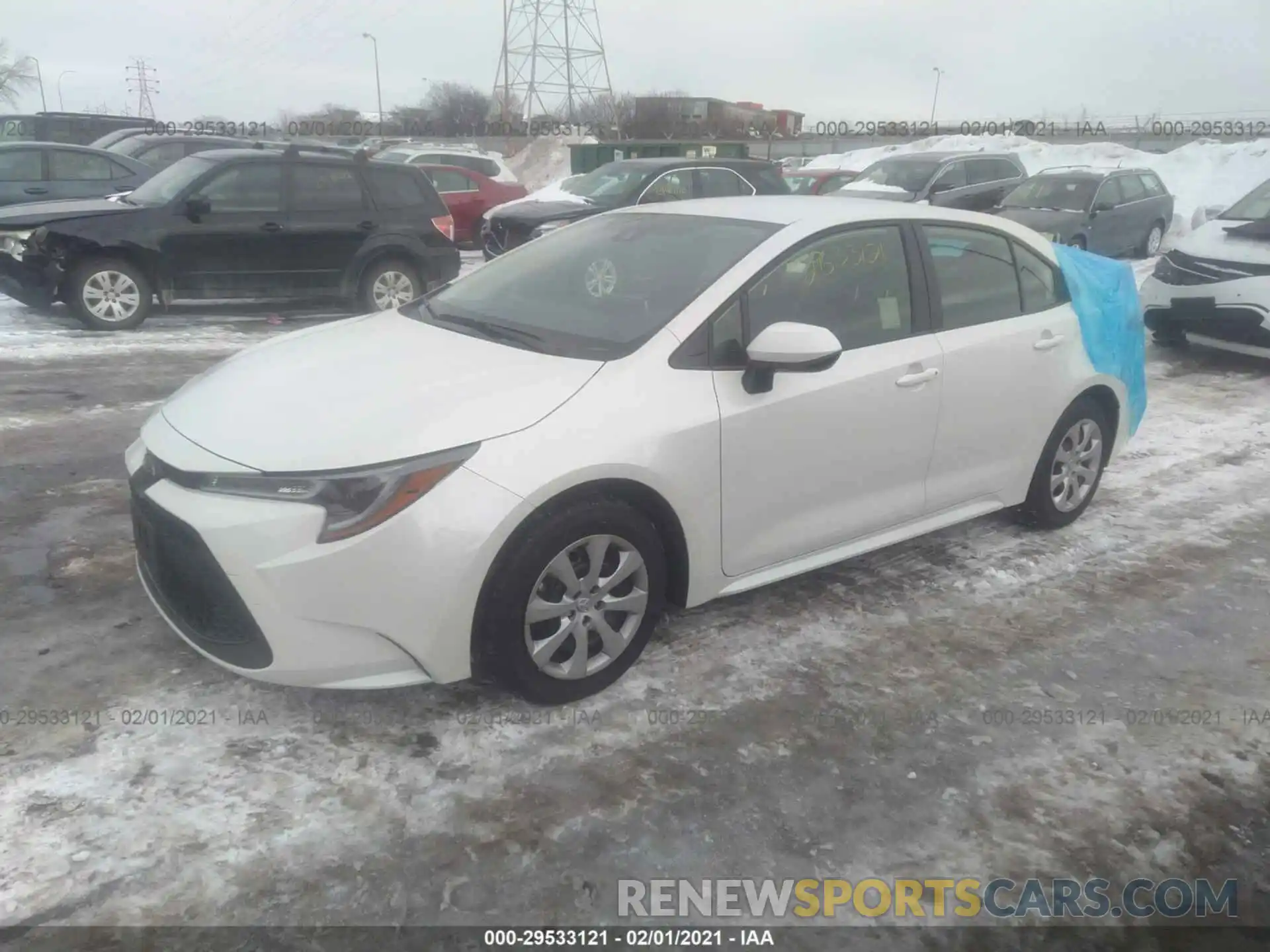 2 Photograph of a damaged car JTDEPMAE5MJ156473 TOYOTA COROLLA 2021