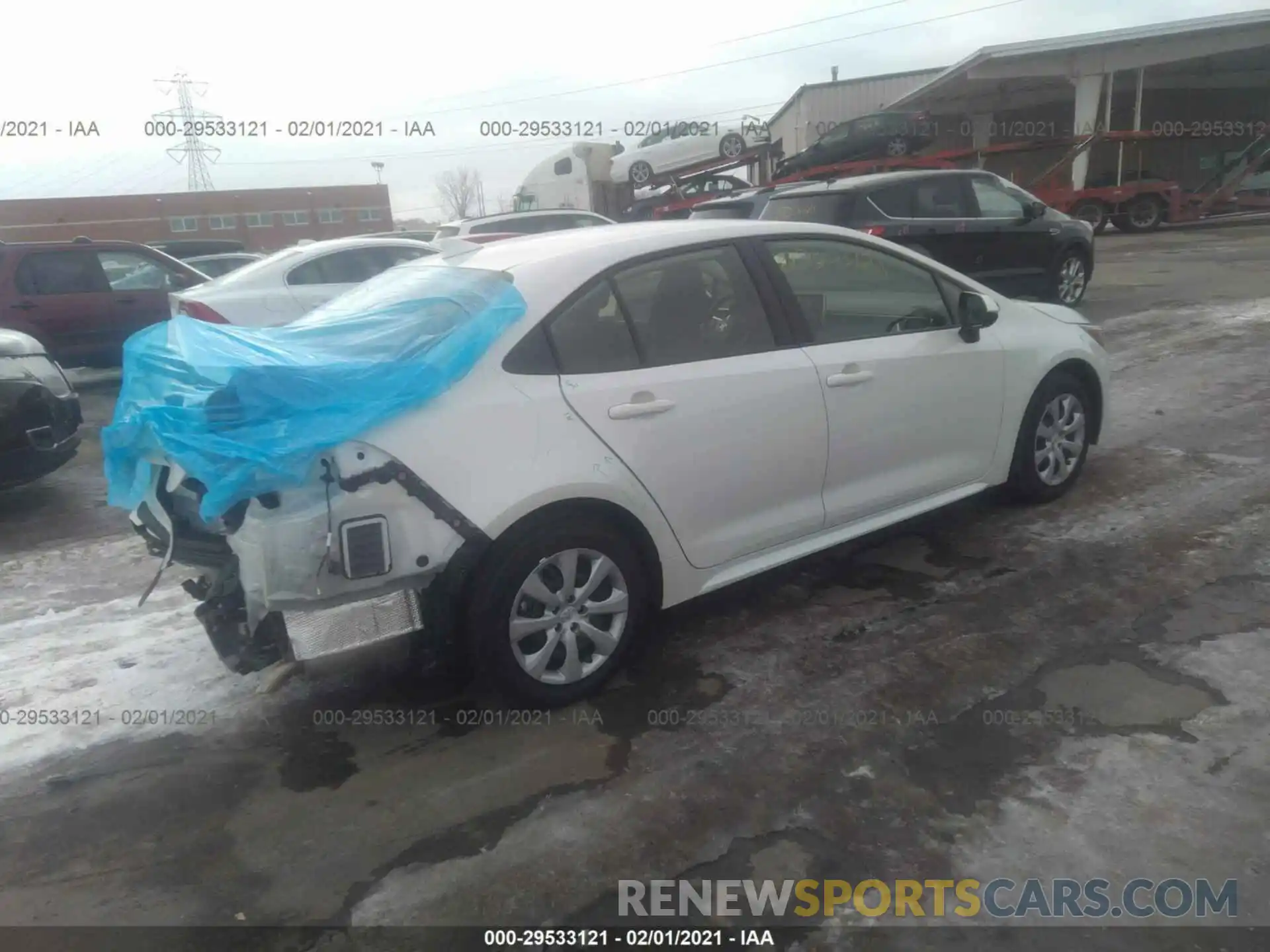 4 Photograph of a damaged car JTDEPMAE5MJ156473 TOYOTA COROLLA 2021