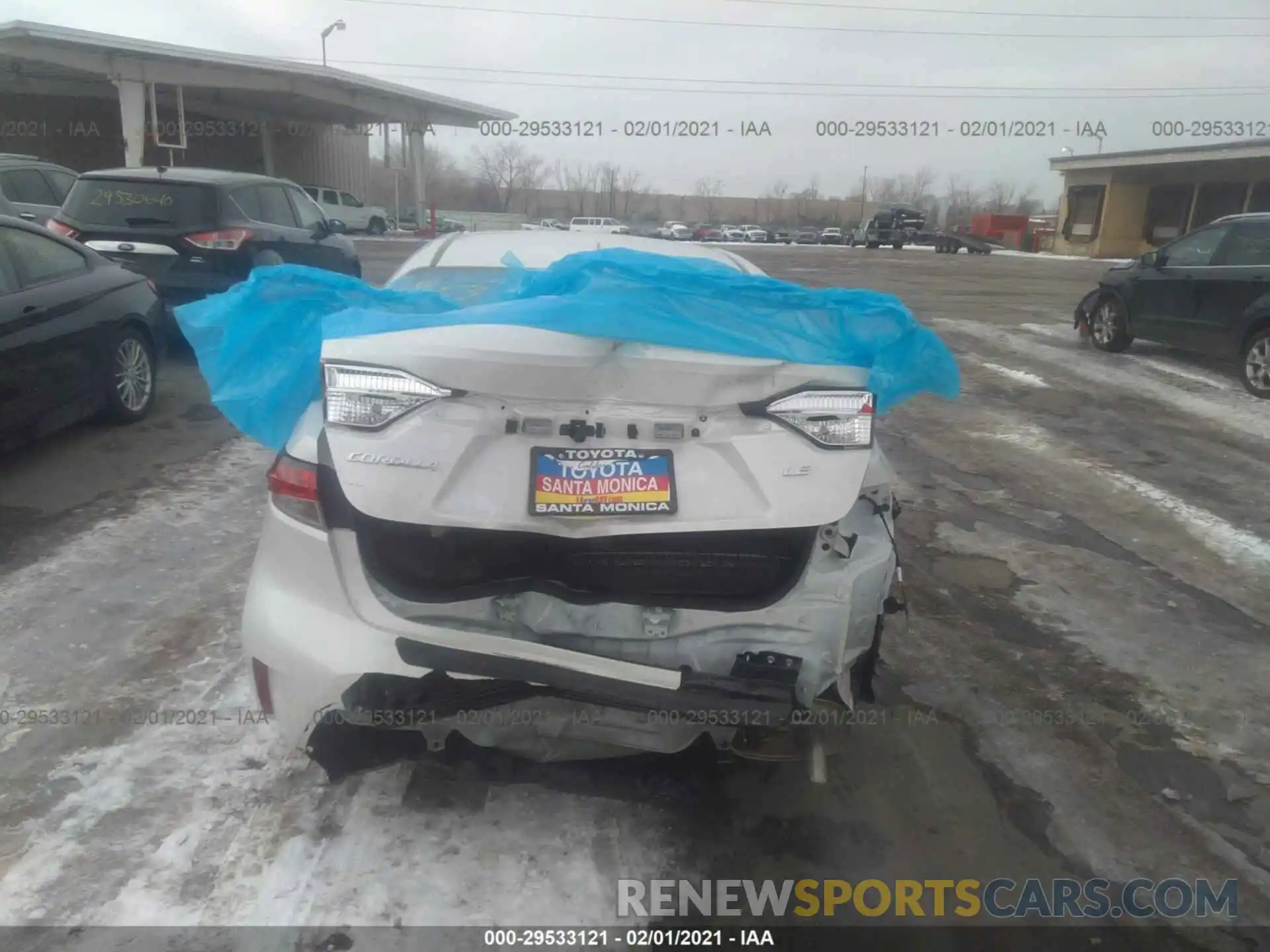 6 Photograph of a damaged car JTDEPMAE5MJ156473 TOYOTA COROLLA 2021