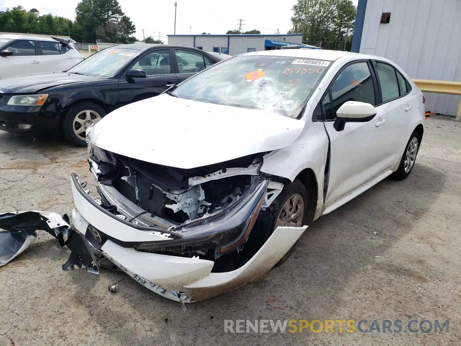 2 Photograph of a damaged car JTDEPMAE5MJ157350 TOYOTA COROLLA 2021