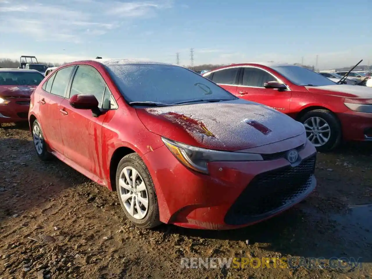 1 Photograph of a damaged car JTDEPMAE5MJ157588 TOYOTA COROLLA 2021