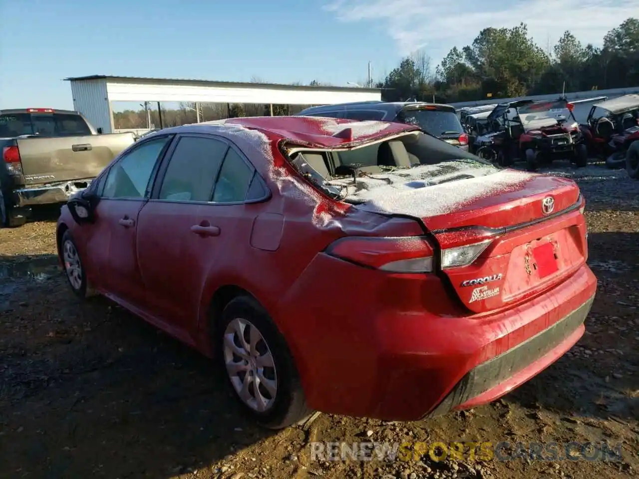 3 Photograph of a damaged car JTDEPMAE5MJ157588 TOYOTA COROLLA 2021