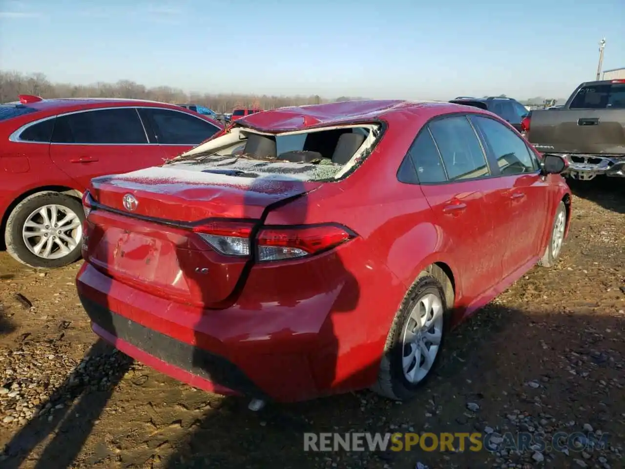 4 Photograph of a damaged car JTDEPMAE5MJ157588 TOYOTA COROLLA 2021