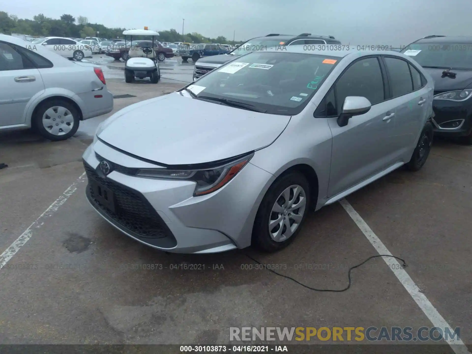 2 Photograph of a damaged car JTDEPMAE5MJ158529 TOYOTA COROLLA 2021