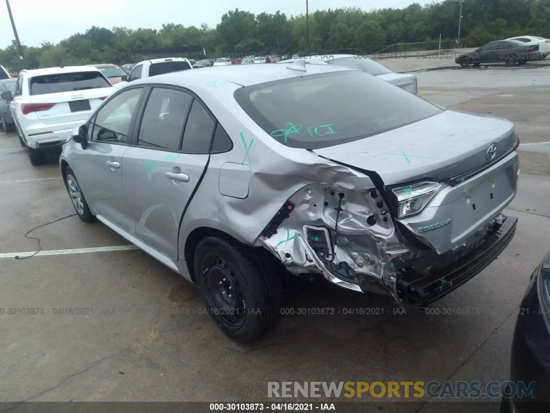 3 Photograph of a damaged car JTDEPMAE5MJ158529 TOYOTA COROLLA 2021