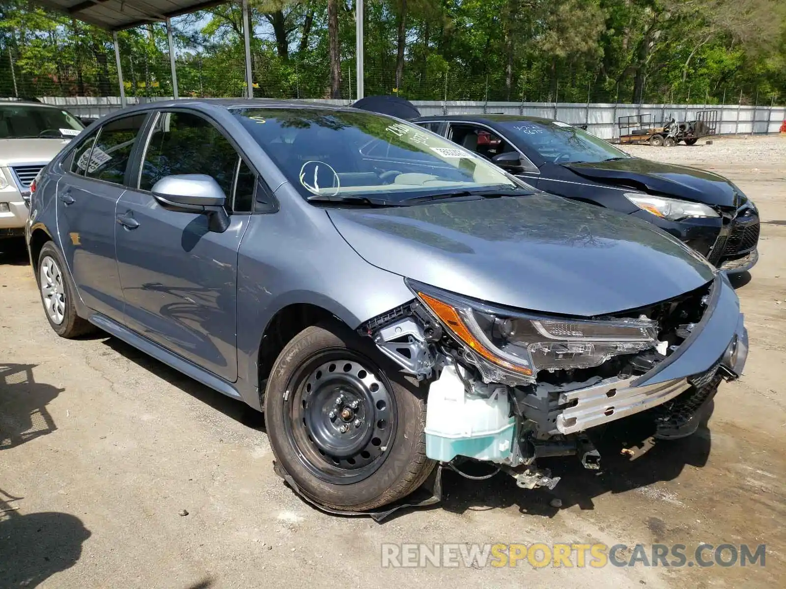 1 Photograph of a damaged car JTDEPMAE5MJ159373 TOYOTA COROLLA 2021