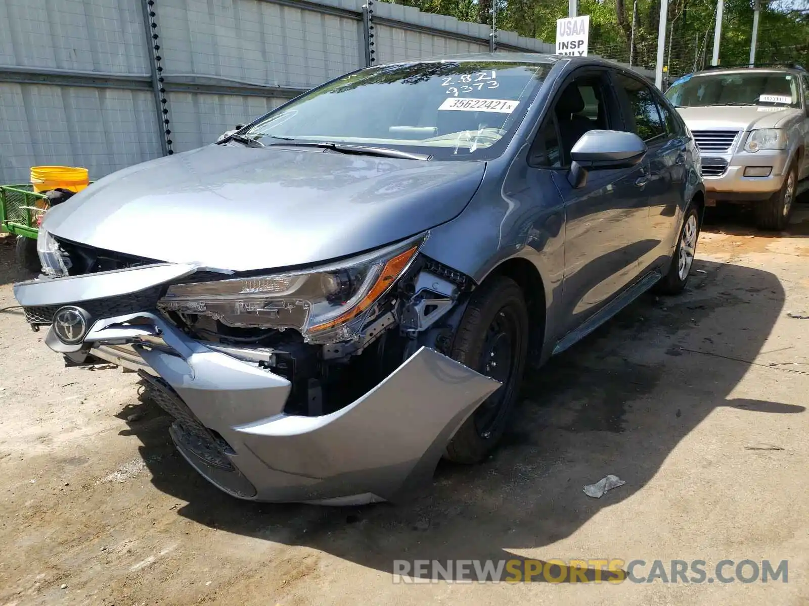 2 Photograph of a damaged car JTDEPMAE5MJ159373 TOYOTA COROLLA 2021