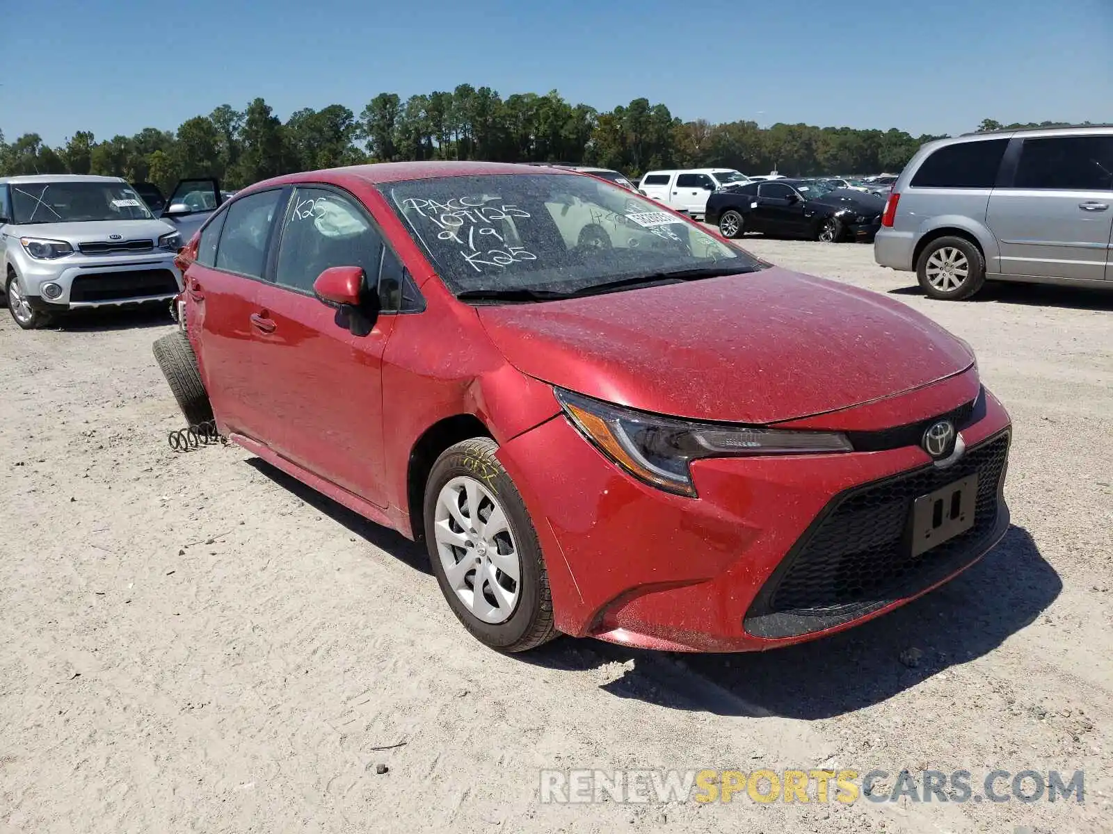 1 Photograph of a damaged car JTDEPMAE5MJ159955 TOYOTA COROLLA 2021