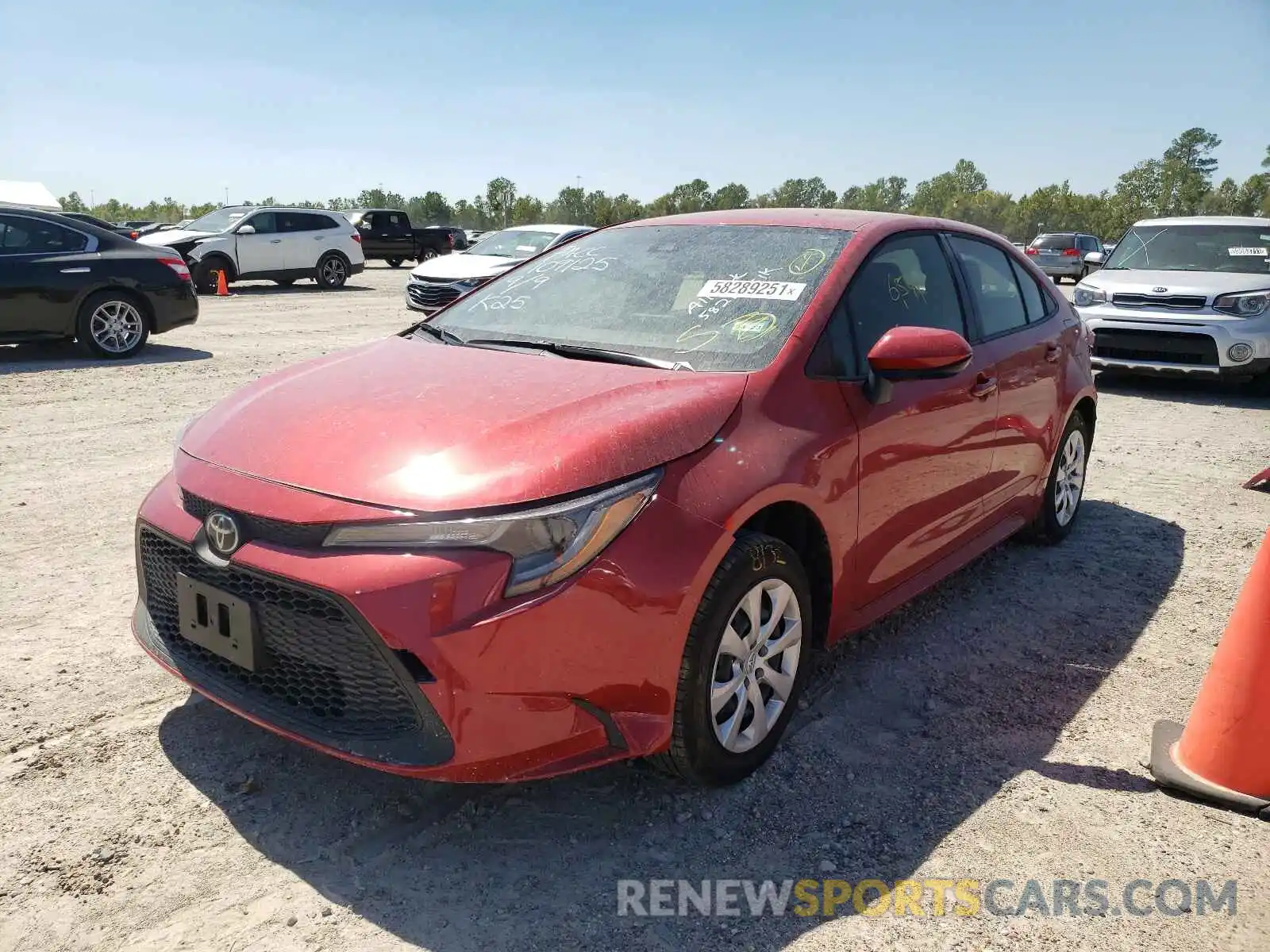 2 Photograph of a damaged car JTDEPMAE5MJ159955 TOYOTA COROLLA 2021