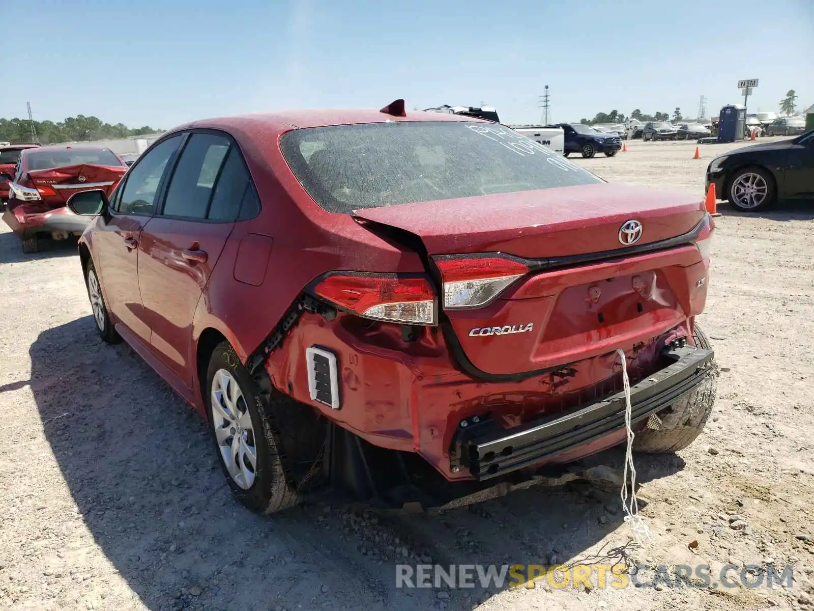 3 Photograph of a damaged car JTDEPMAE5MJ159955 TOYOTA COROLLA 2021