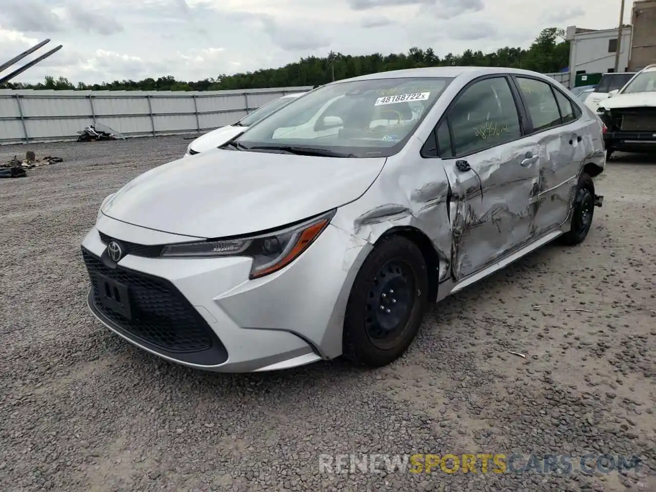 2 Photograph of a damaged car JTDEPMAE5MJ160331 TOYOTA COROLLA 2021