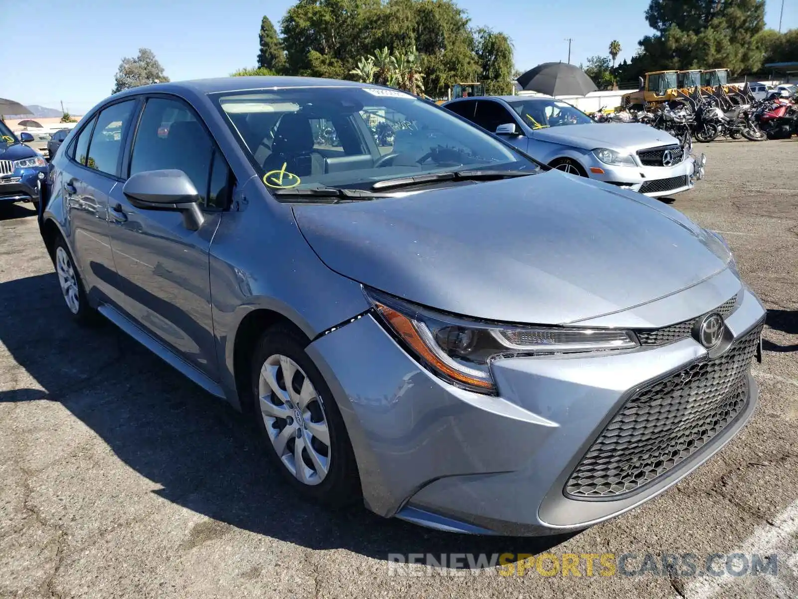 1 Photograph of a damaged car JTDEPMAE5MJ160572 TOYOTA COROLLA 2021