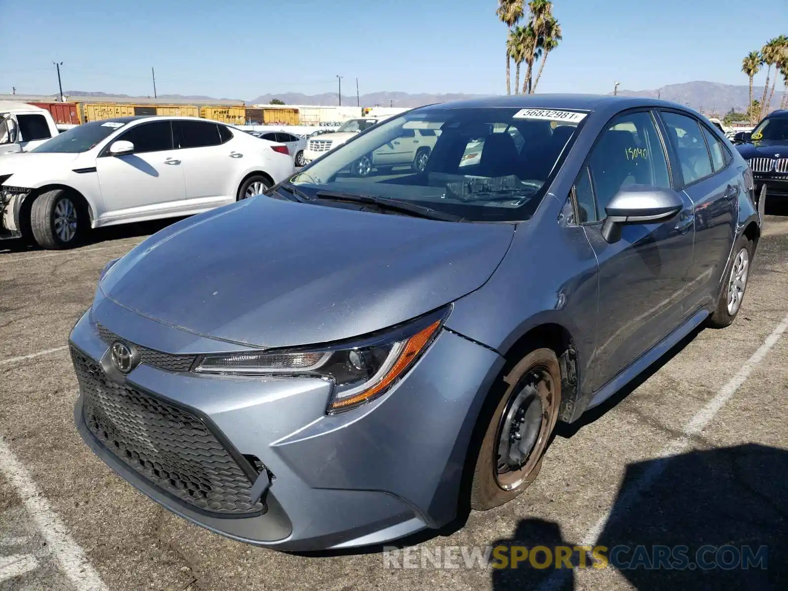 2 Photograph of a damaged car JTDEPMAE5MJ160572 TOYOTA COROLLA 2021