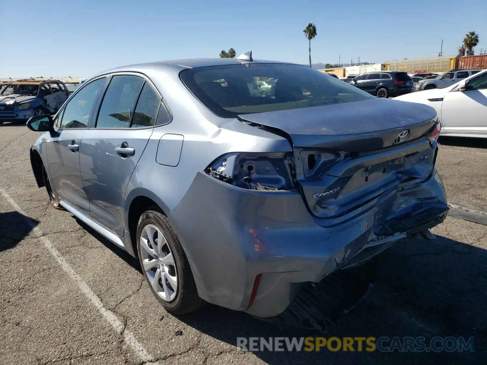 3 Photograph of a damaged car JTDEPMAE5MJ160572 TOYOTA COROLLA 2021