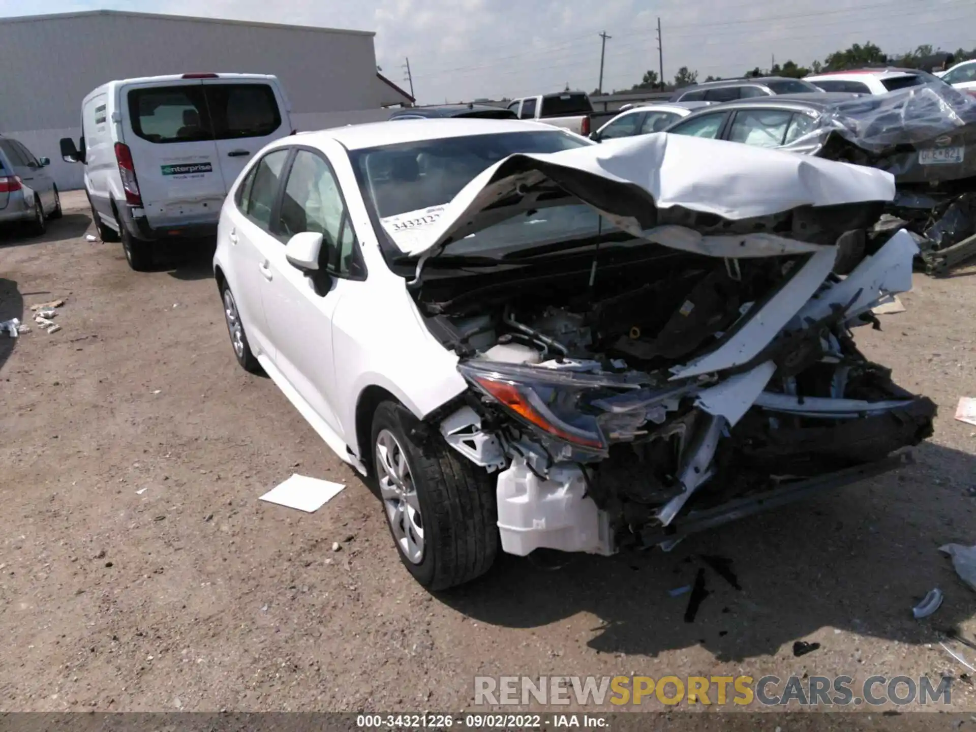 1 Photograph of a damaged car JTDEPMAE5MJ161012 TOYOTA COROLLA 2021