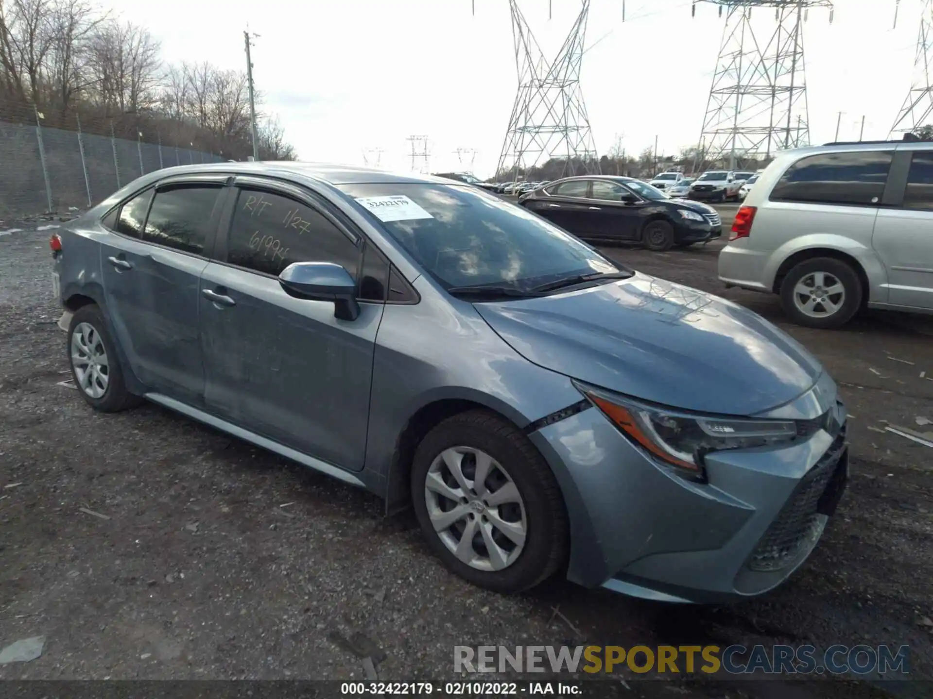 1 Photograph of a damaged car JTDEPMAE5MJ161074 TOYOTA COROLLA 2021