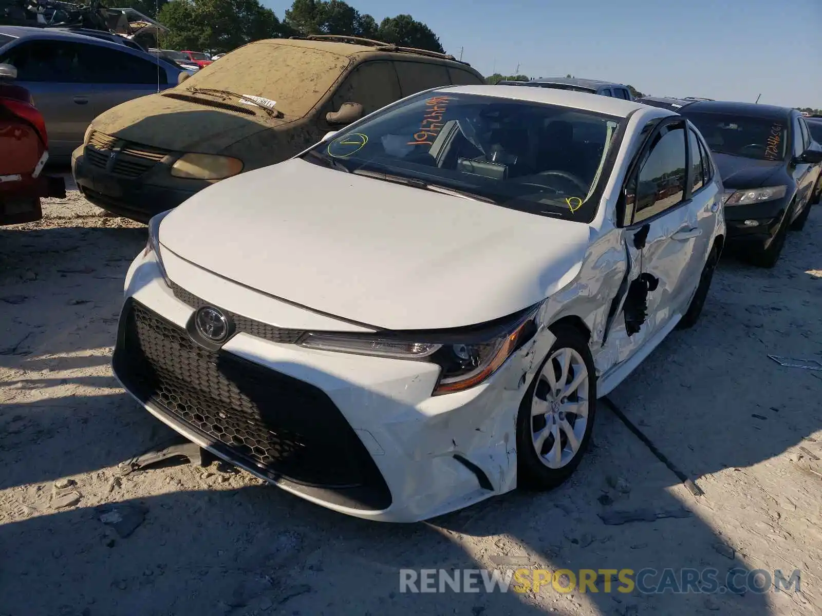 2 Photograph of a damaged car JTDEPMAE5MJ161219 TOYOTA COROLLA 2021