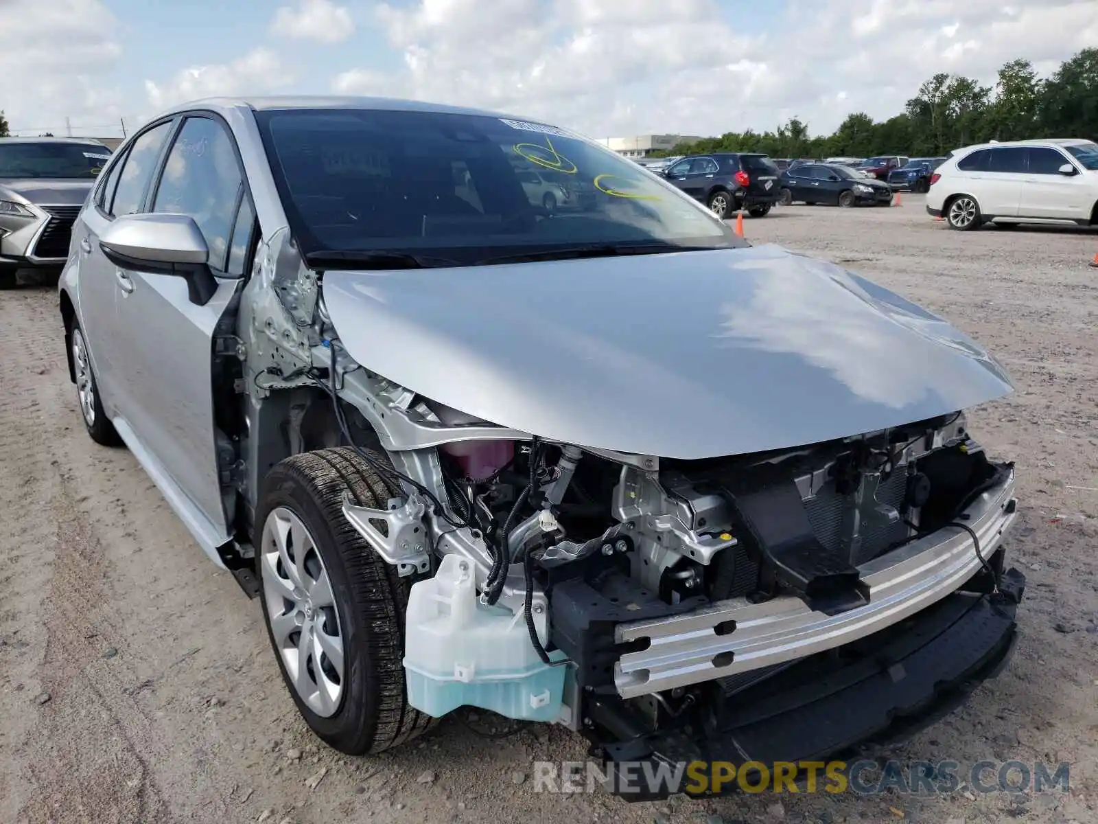 1 Photograph of a damaged car JTDEPMAE5MJ161706 TOYOTA COROLLA 2021