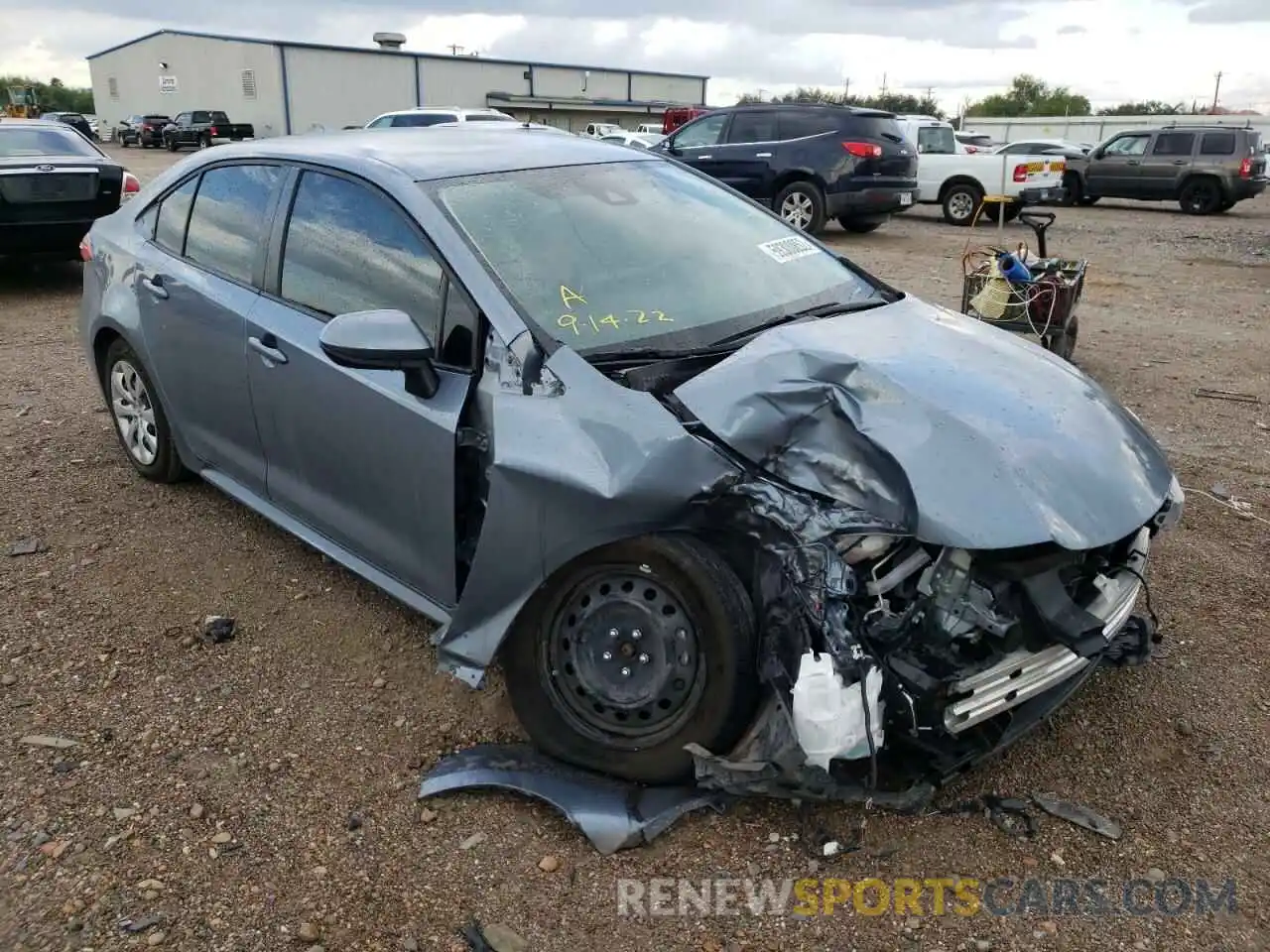 1 Photograph of a damaged car JTDEPMAE5MJ163598 TOYOTA COROLLA 2021