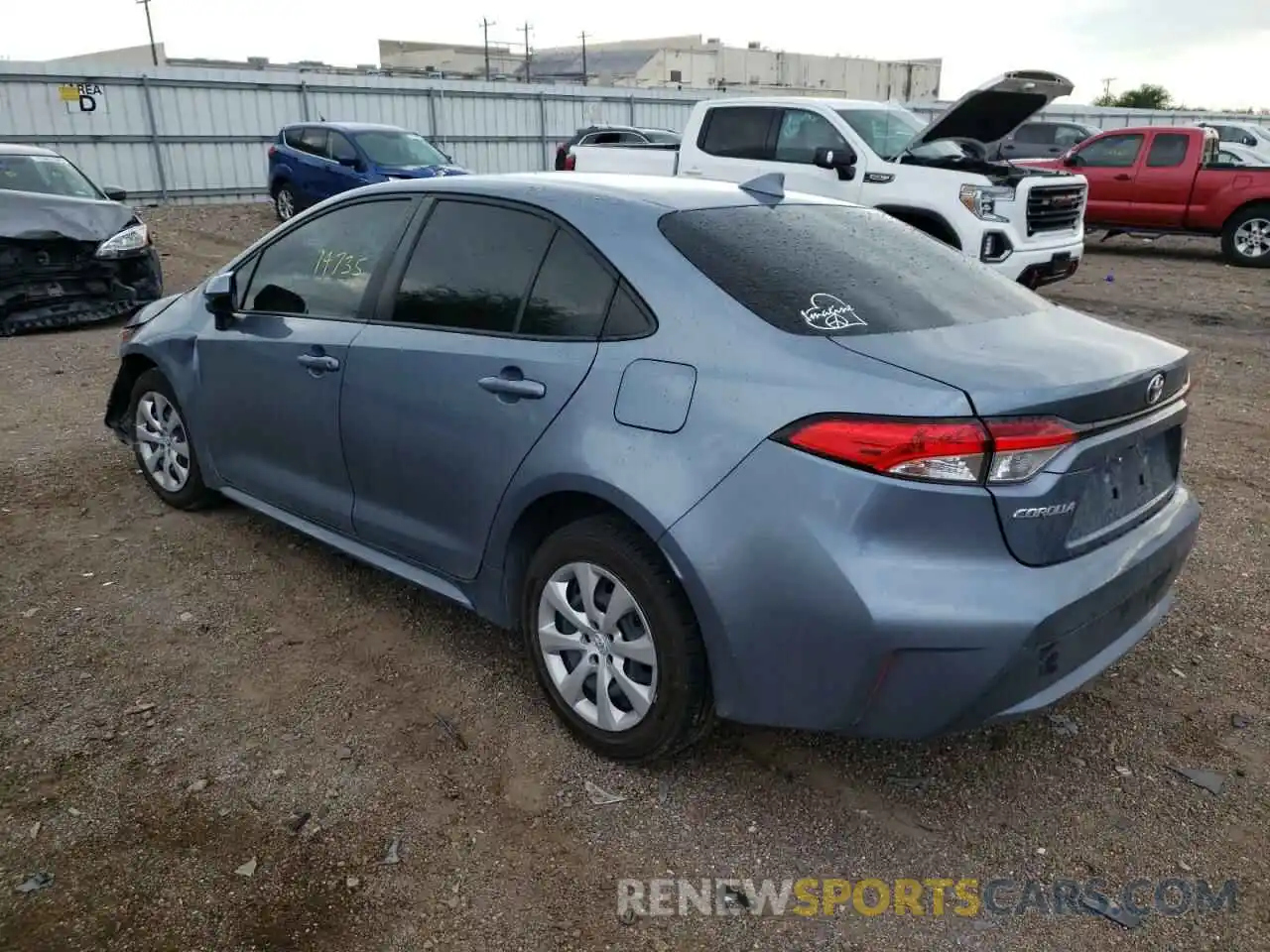 3 Photograph of a damaged car JTDEPMAE5MJ163598 TOYOTA COROLLA 2021