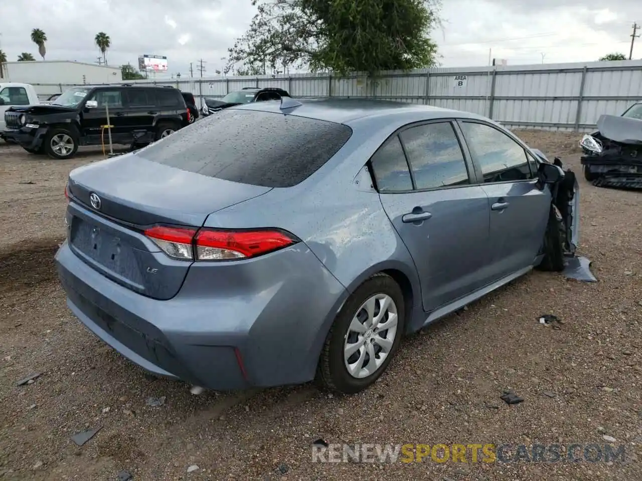 4 Photograph of a damaged car JTDEPMAE5MJ163598 TOYOTA COROLLA 2021