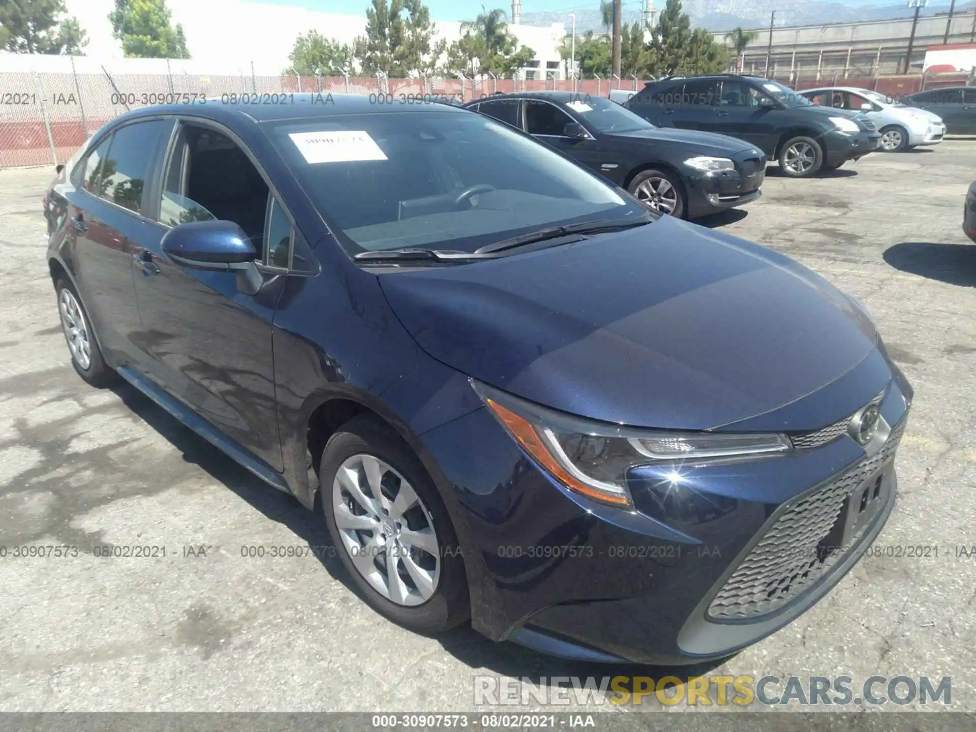 1 Photograph of a damaged car JTDEPMAE5MJ163648 TOYOTA COROLLA 2021