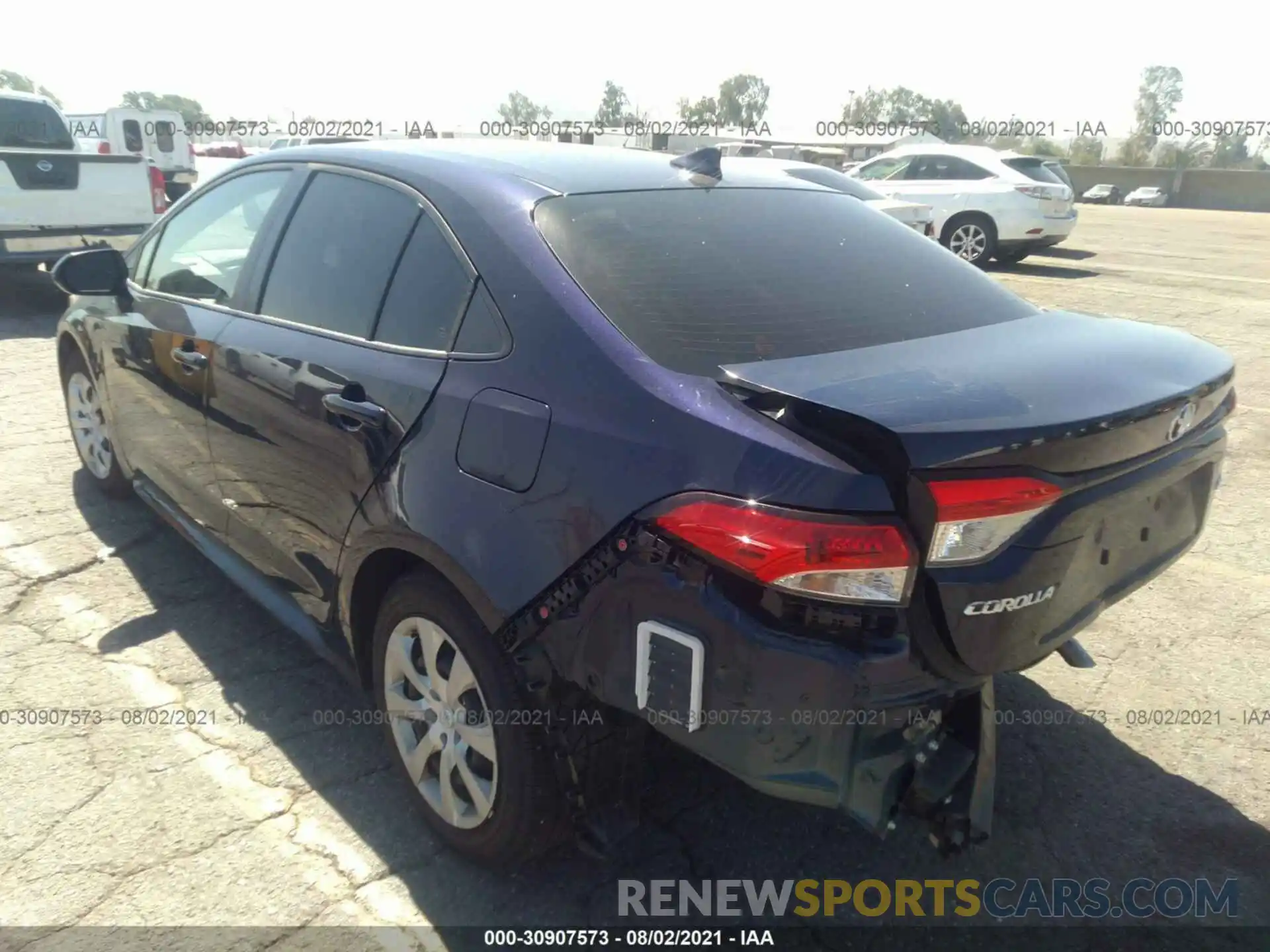 3 Photograph of a damaged car JTDEPMAE5MJ163648 TOYOTA COROLLA 2021