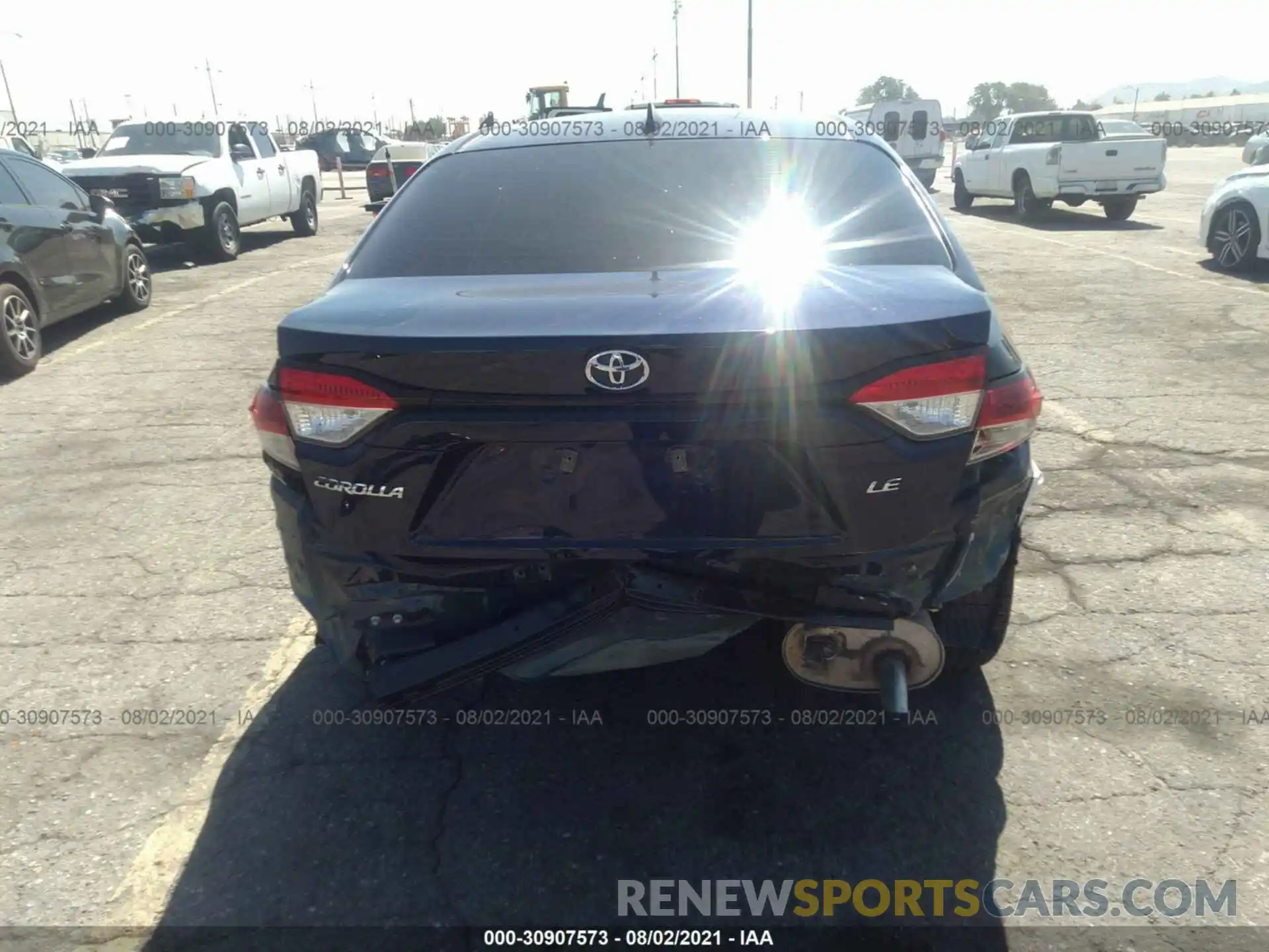 6 Photograph of a damaged car JTDEPMAE5MJ163648 TOYOTA COROLLA 2021