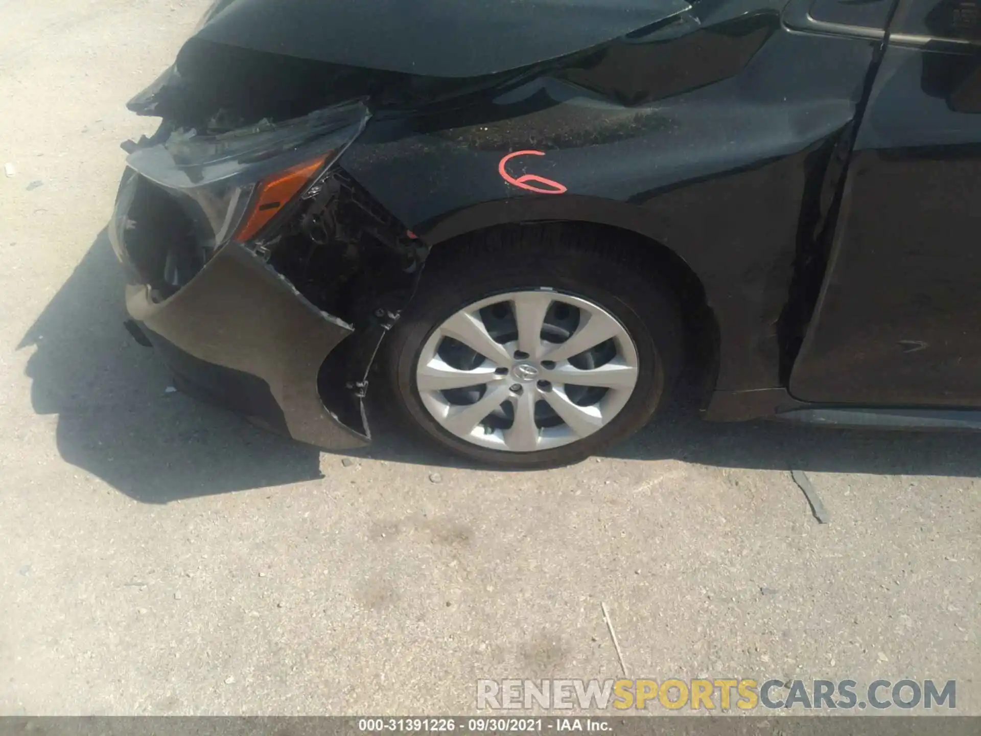 12 Photograph of a damaged car JTDEPMAE5MJ164119 TOYOTA COROLLA 2021