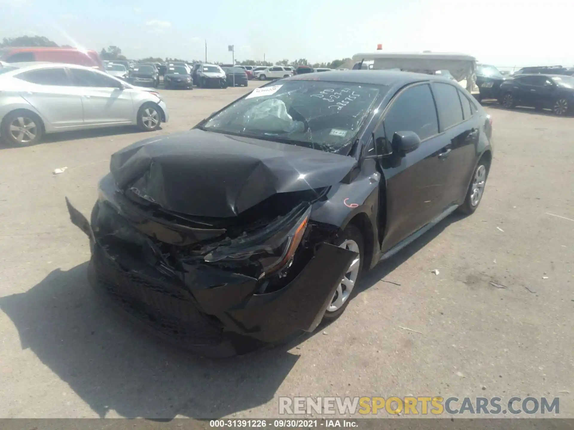 2 Photograph of a damaged car JTDEPMAE5MJ164119 TOYOTA COROLLA 2021