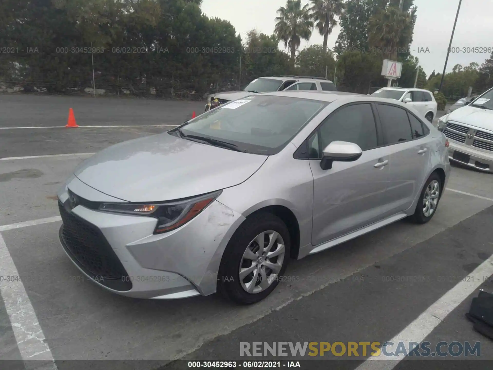 2 Photograph of a damaged car JTDEPMAE5MJ164301 TOYOTA COROLLA 2021