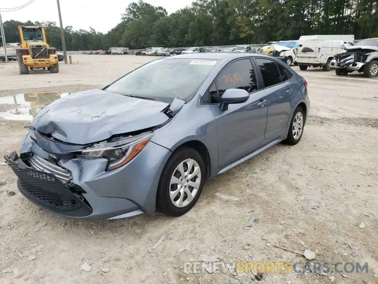 2 Photograph of a damaged car JTDEPMAE5MJ164346 TOYOTA COROLLA 2021