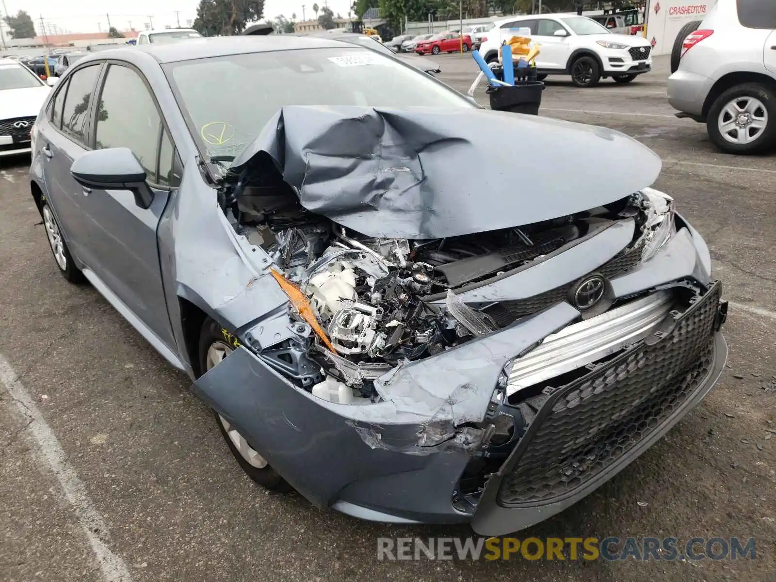 1 Photograph of a damaged car JTDEPMAE5MJ164363 TOYOTA COROLLA 2021