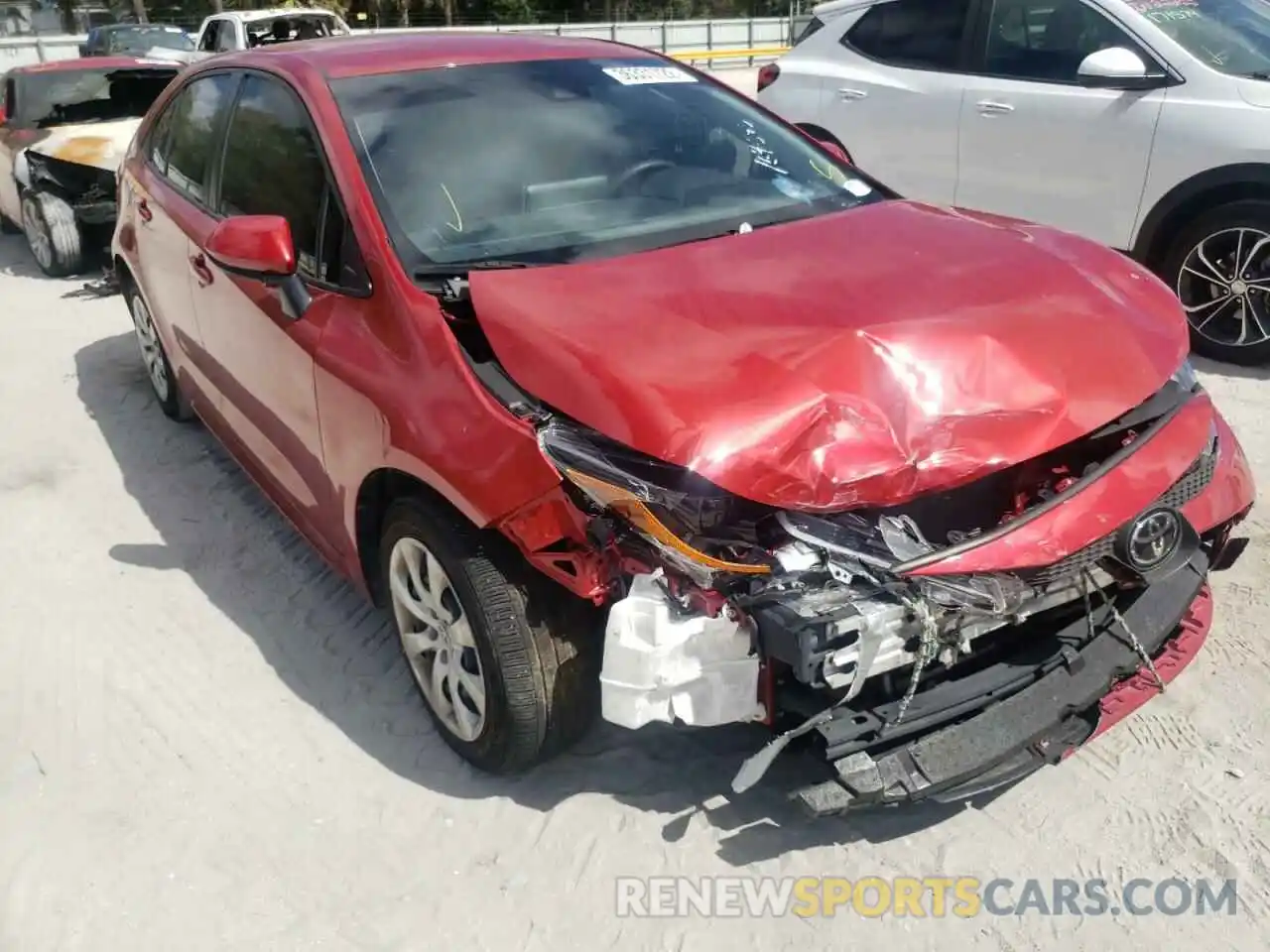 1 Photograph of a damaged car JTDEPMAE5MJ164640 TOYOTA COROLLA 2021