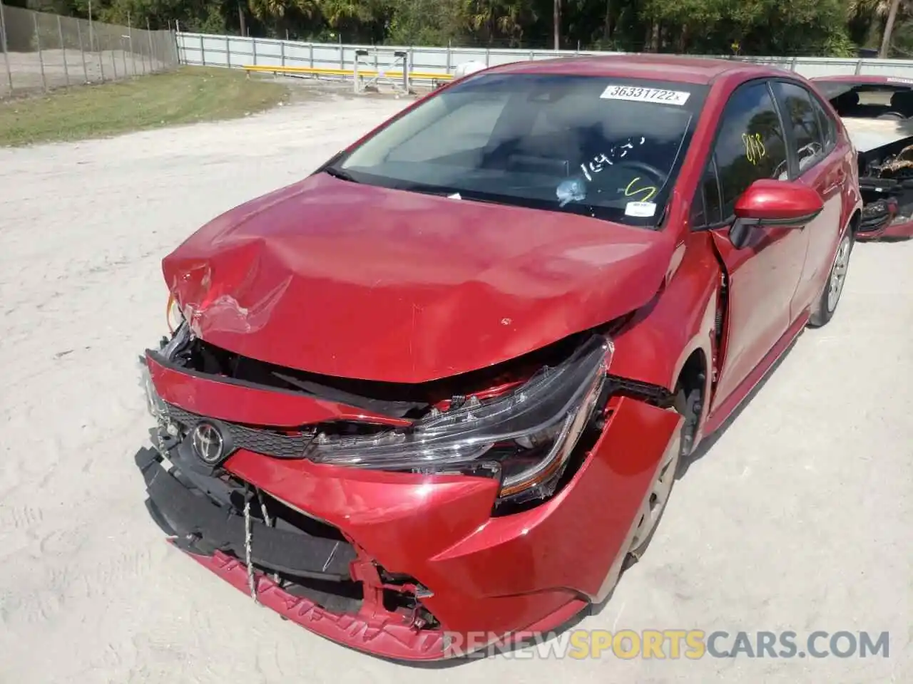 2 Photograph of a damaged car JTDEPMAE5MJ164640 TOYOTA COROLLA 2021