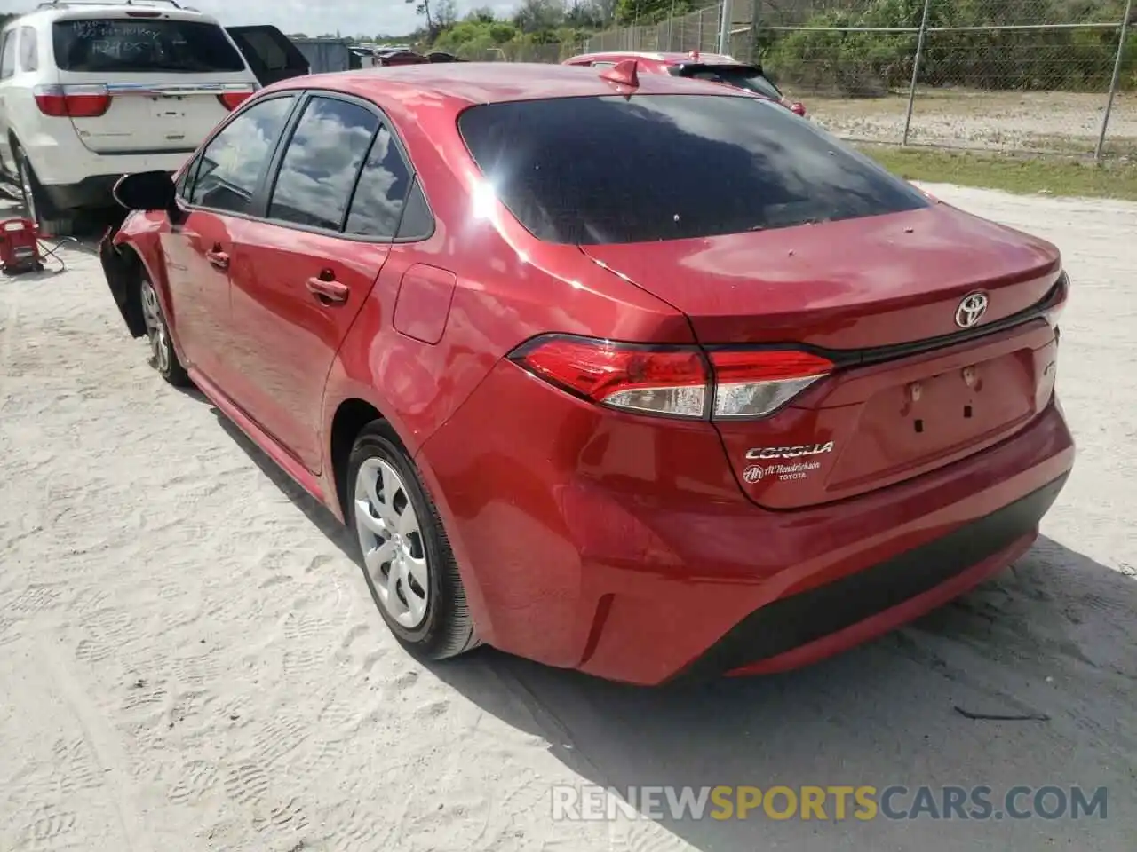 3 Photograph of a damaged car JTDEPMAE5MJ164640 TOYOTA COROLLA 2021