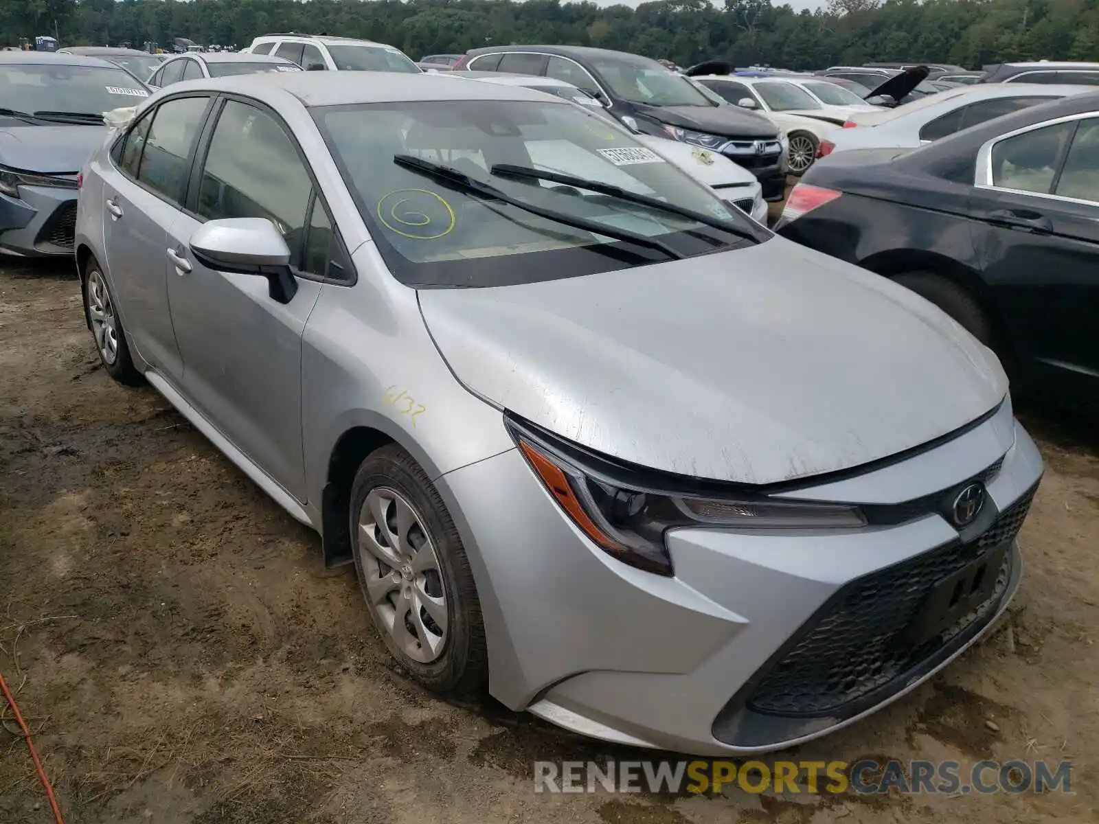 1 Photograph of a damaged car JTDEPMAE5MJ164671 TOYOTA COROLLA 2021