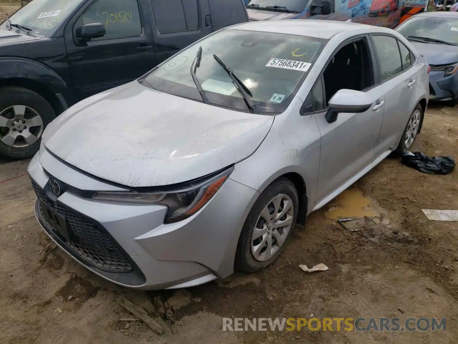 2 Photograph of a damaged car JTDEPMAE5MJ164671 TOYOTA COROLLA 2021