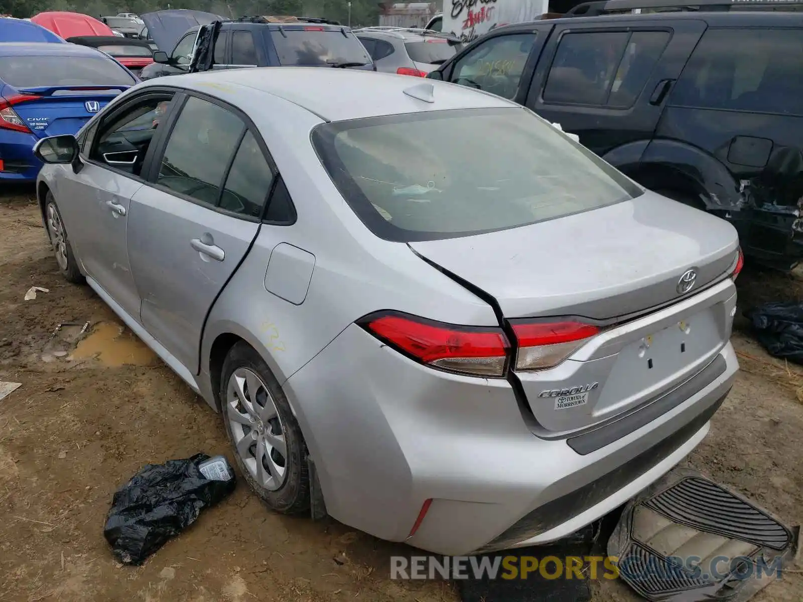 3 Photograph of a damaged car JTDEPMAE5MJ164671 TOYOTA COROLLA 2021