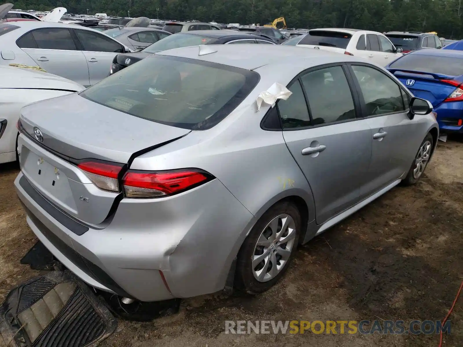 4 Photograph of a damaged car JTDEPMAE5MJ164671 TOYOTA COROLLA 2021