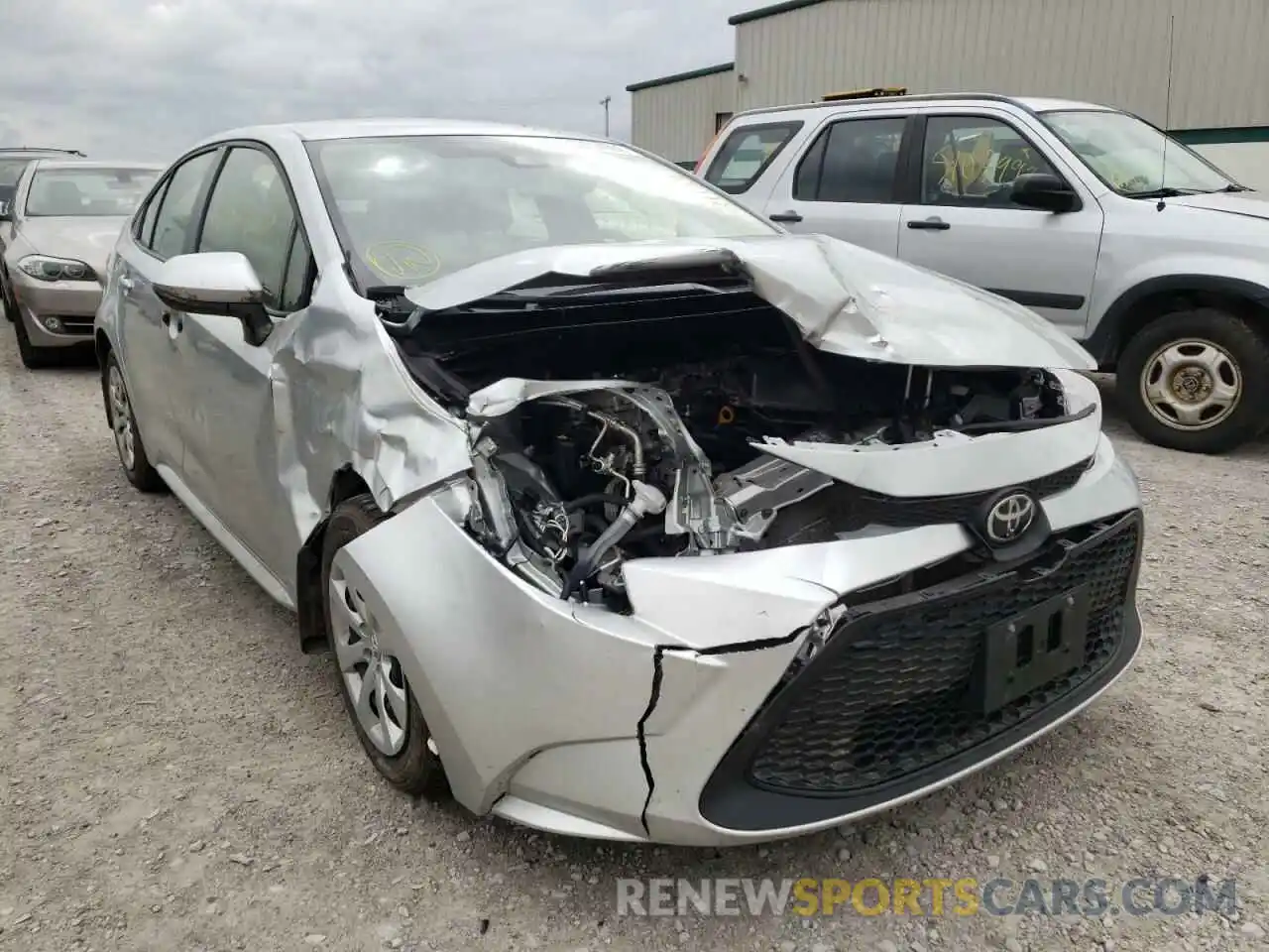 1 Photograph of a damaged car JTDEPMAE5MJ165402 TOYOTA COROLLA 2021