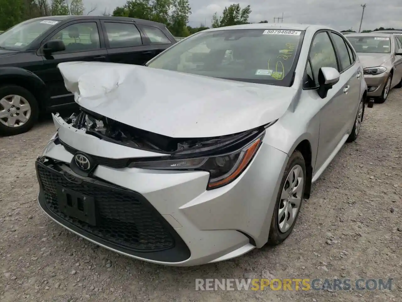 2 Photograph of a damaged car JTDEPMAE5MJ165402 TOYOTA COROLLA 2021