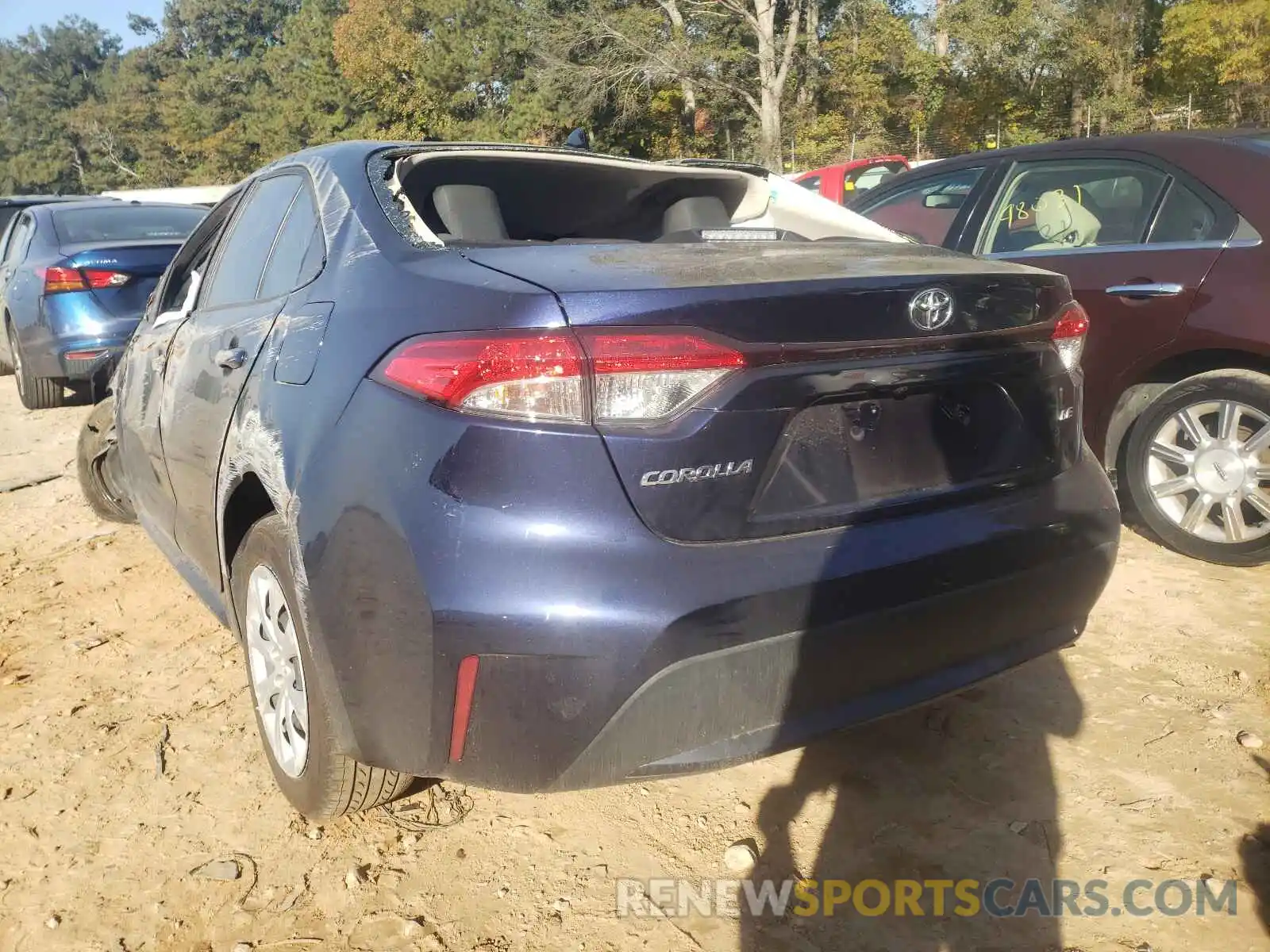 3 Photograph of a damaged car JTDEPMAE5MJ165920 TOYOTA COROLLA 2021