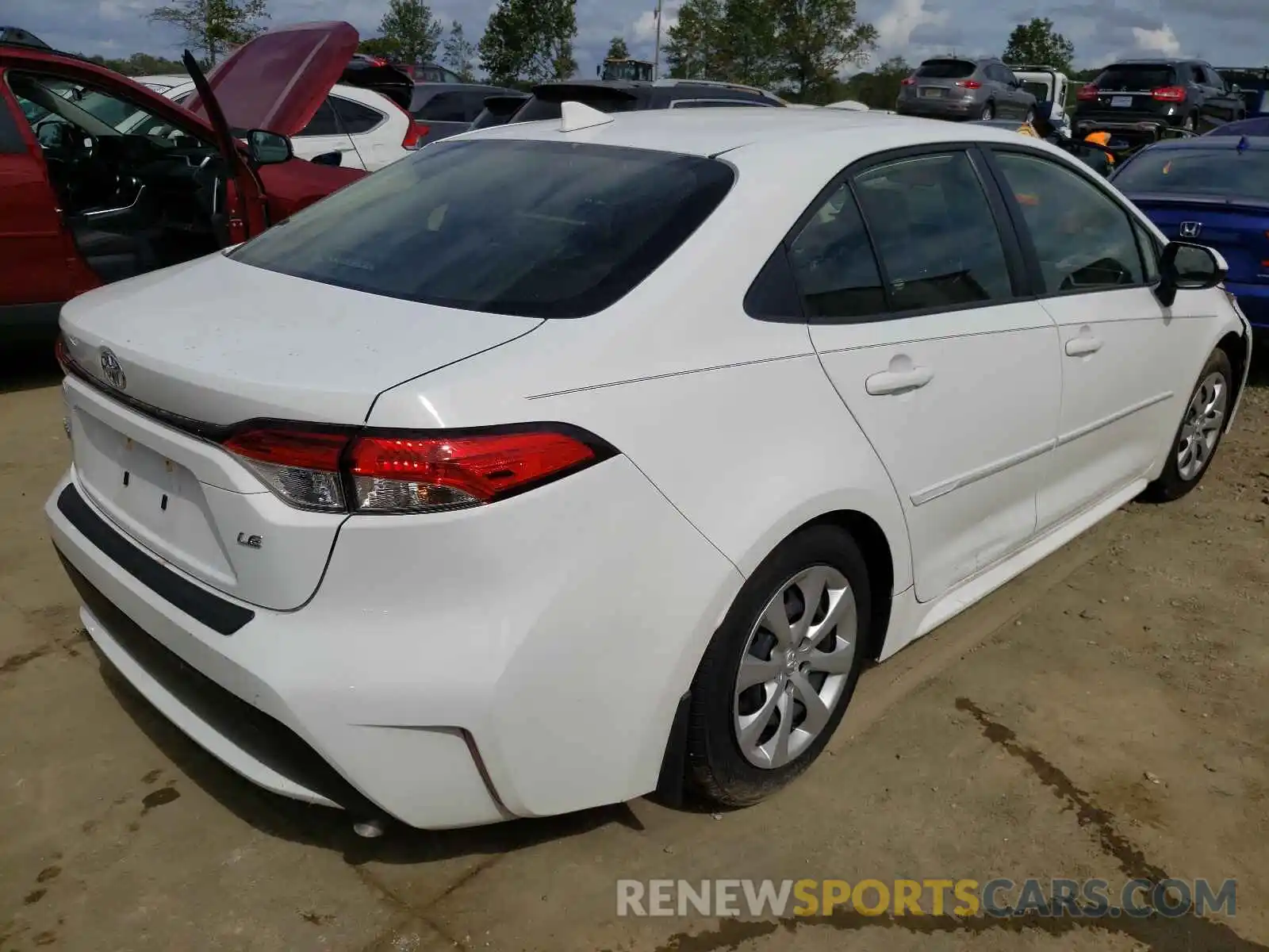 4 Photograph of a damaged car JTDEPMAE5MJ166646 TOYOTA COROLLA 2021